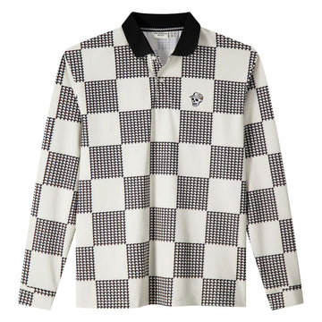 Devereux Back9 Checker Long Sleeve Shirt - Black/White