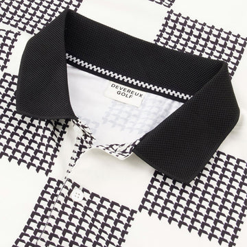 Devereux Back9 Checker Long Sleeve Shirt - Black/White
