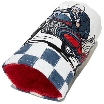Devereux Check Sidecar Driver Cover - Blue/White