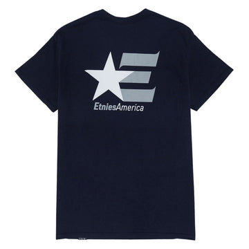 Etnies America T-Shirt - Navy/White
