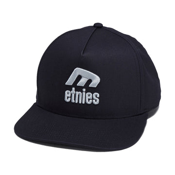 Etnies Icon E Snapback Hat - Navy/Grey