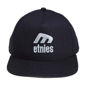 Etnies Icon E Snapback Hat - Navy/Grey