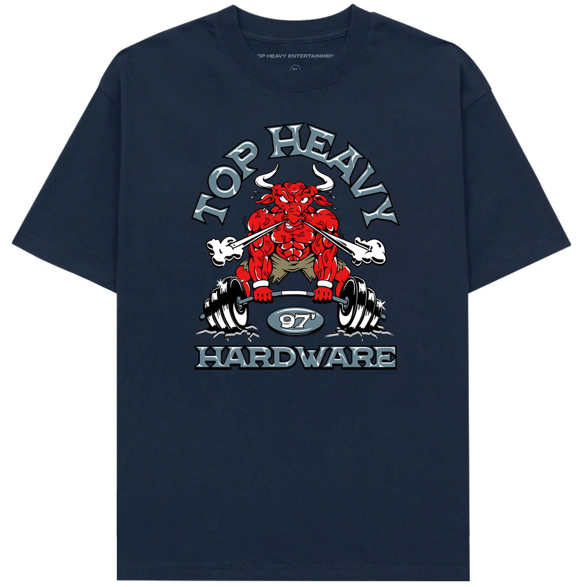 Top Heavy Boulshit T-Shirt - Navy image 1