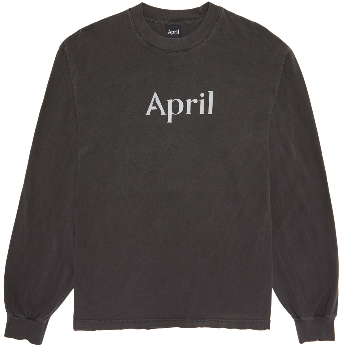 April Reflective Long Sleeve T-Shirt - Vintage Black image 1