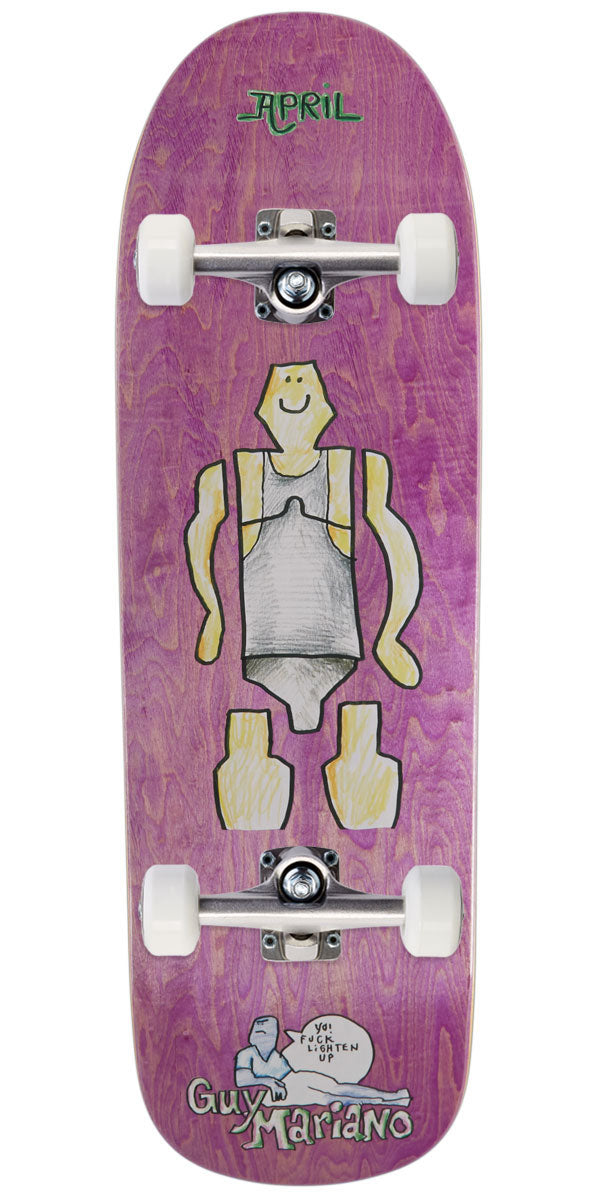 April Guy By Gonz Skateboard Complete - Purple - 9.60