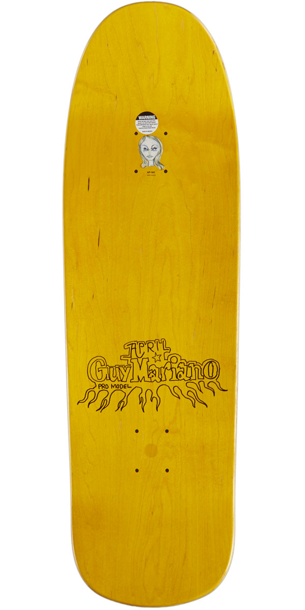 April Guy By Gonz Skateboard Deck - Yellow - 9.60