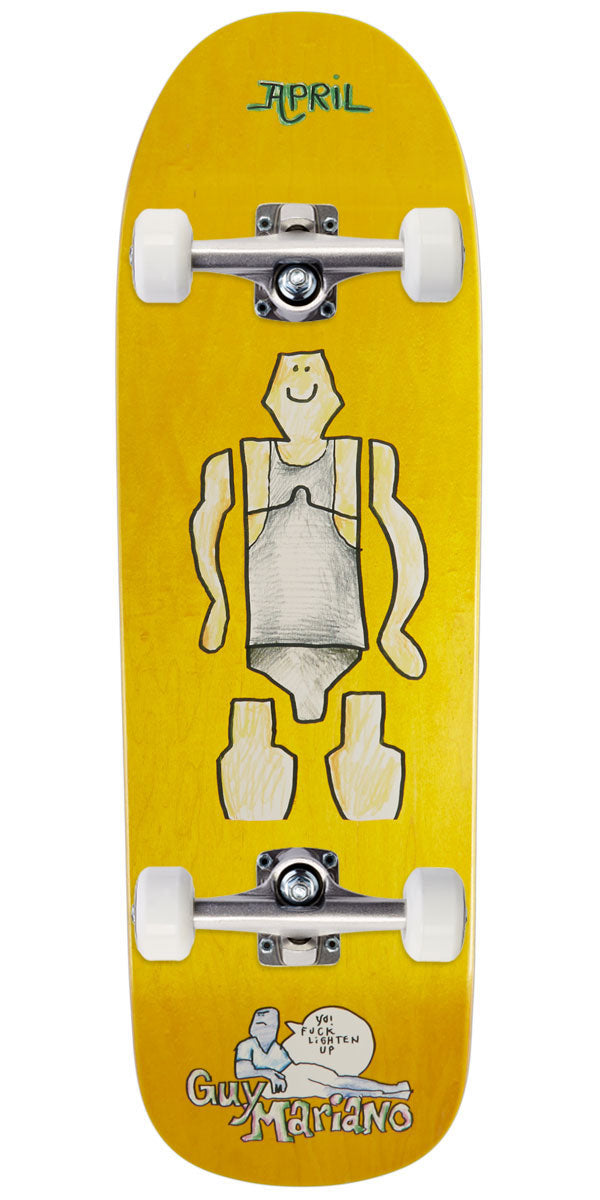 April Guy By Gonz Skateboard Complete - Yellow - 9.60