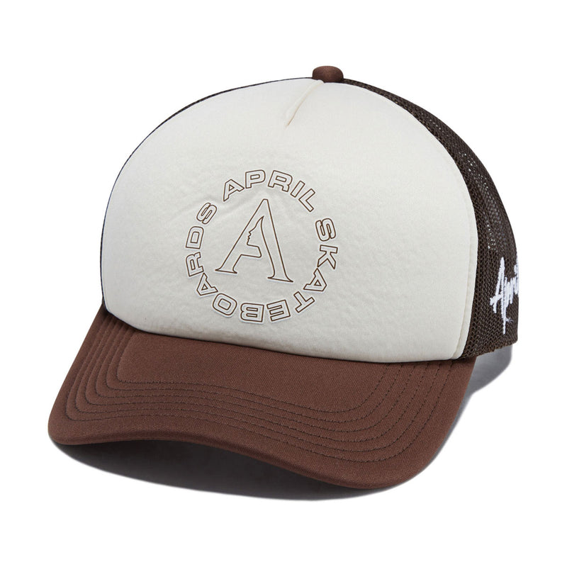 April Full Circle Trucker Hat - Brown