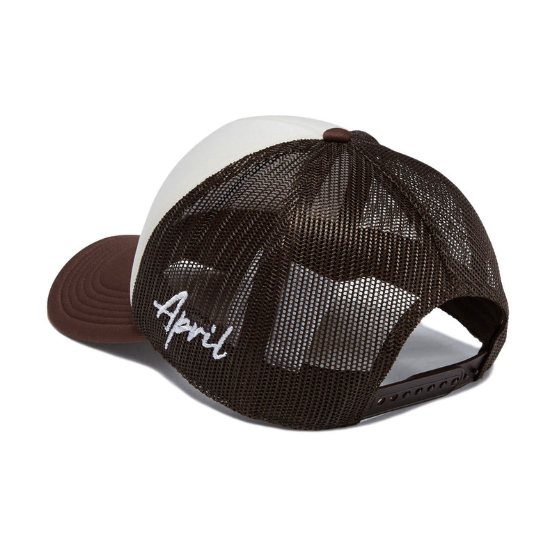 April Full Circle Trucker Hat - Brown
