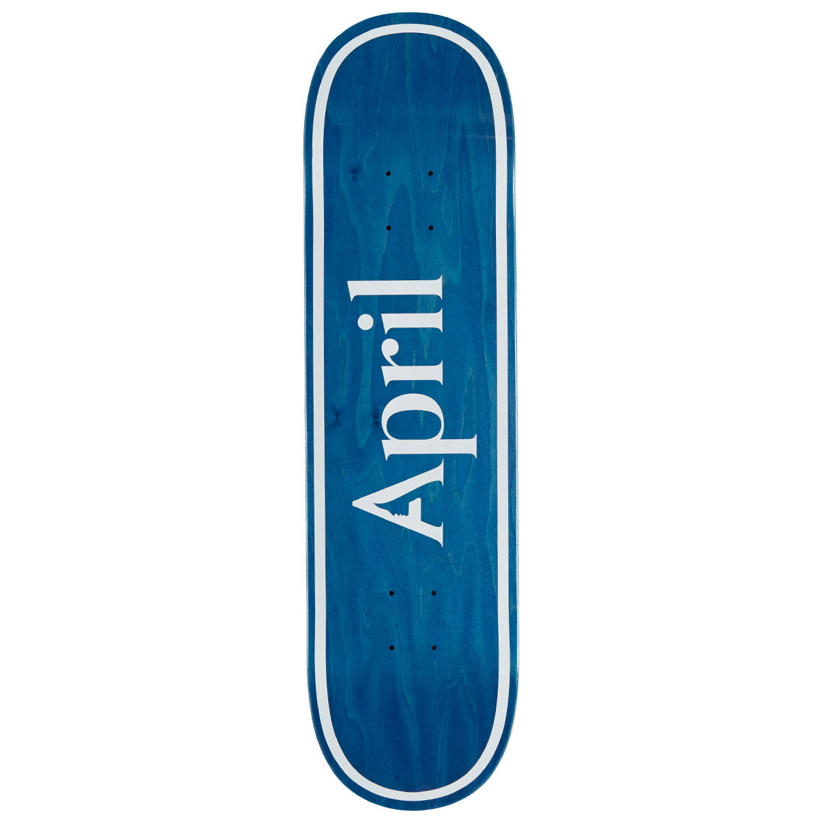 April OG Logo Skateboard Deck - Blue Invert - 8.25