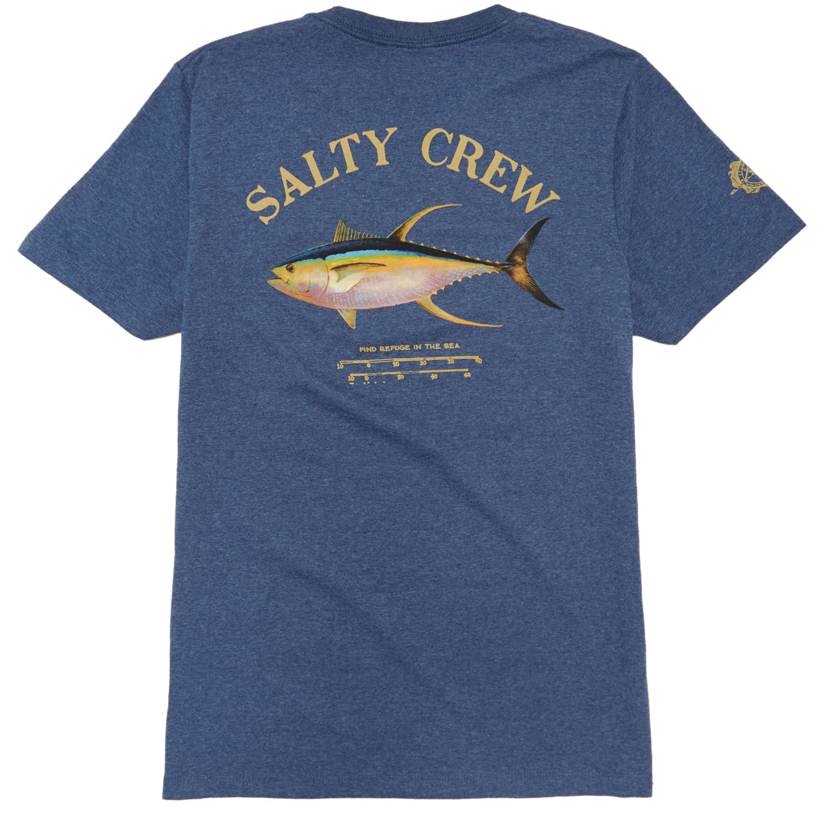 Salty Crew Ahi Mount T-Shirt - Navy/Heather image 1