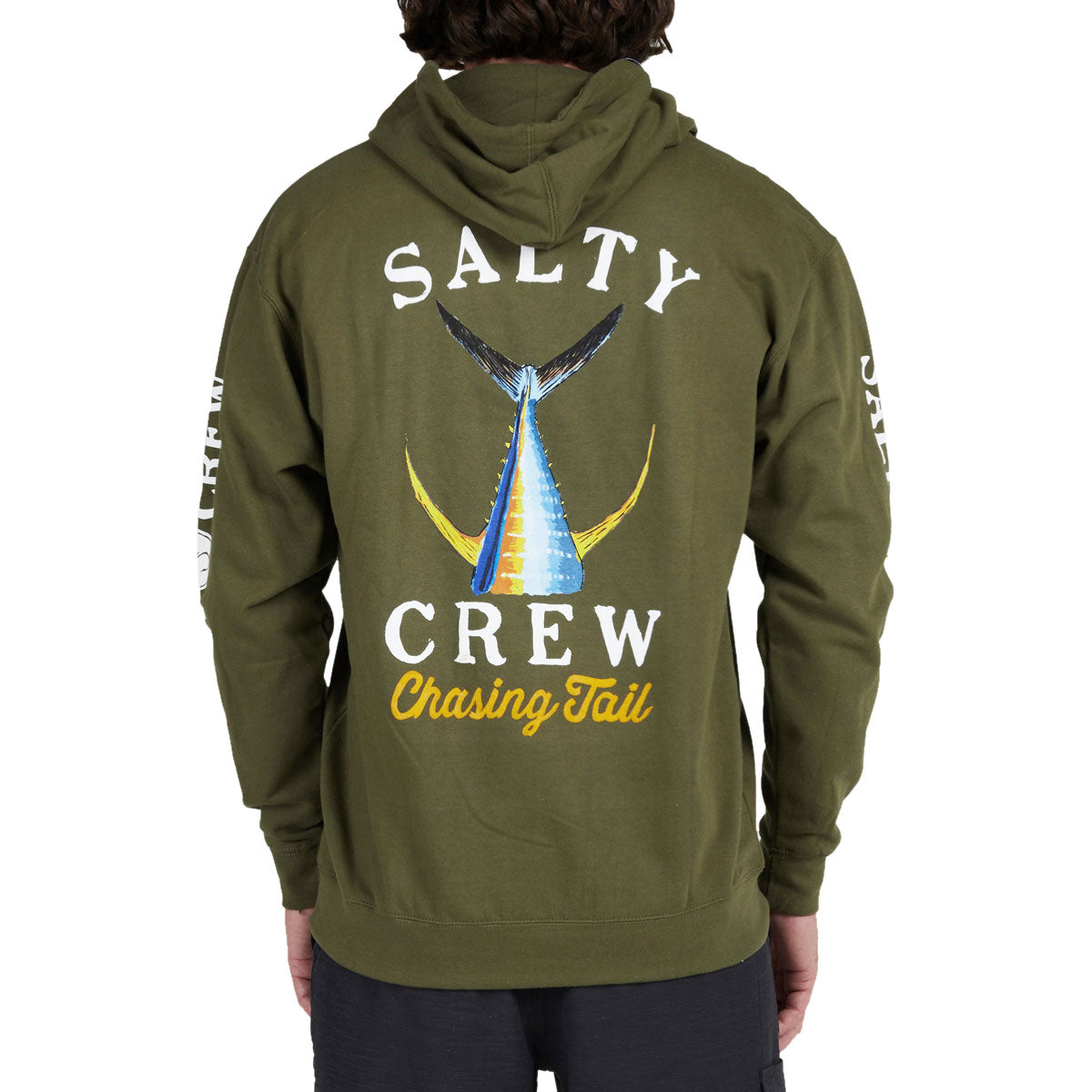 Salty Crew Tailed Hoodie - Army image 2