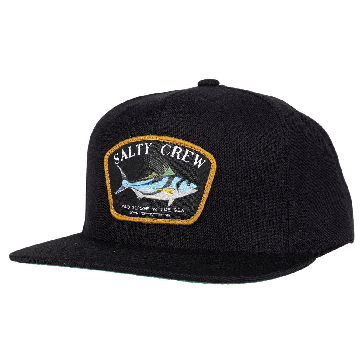 Salty Crew Rooster 6 Panel Hat - Black image 1