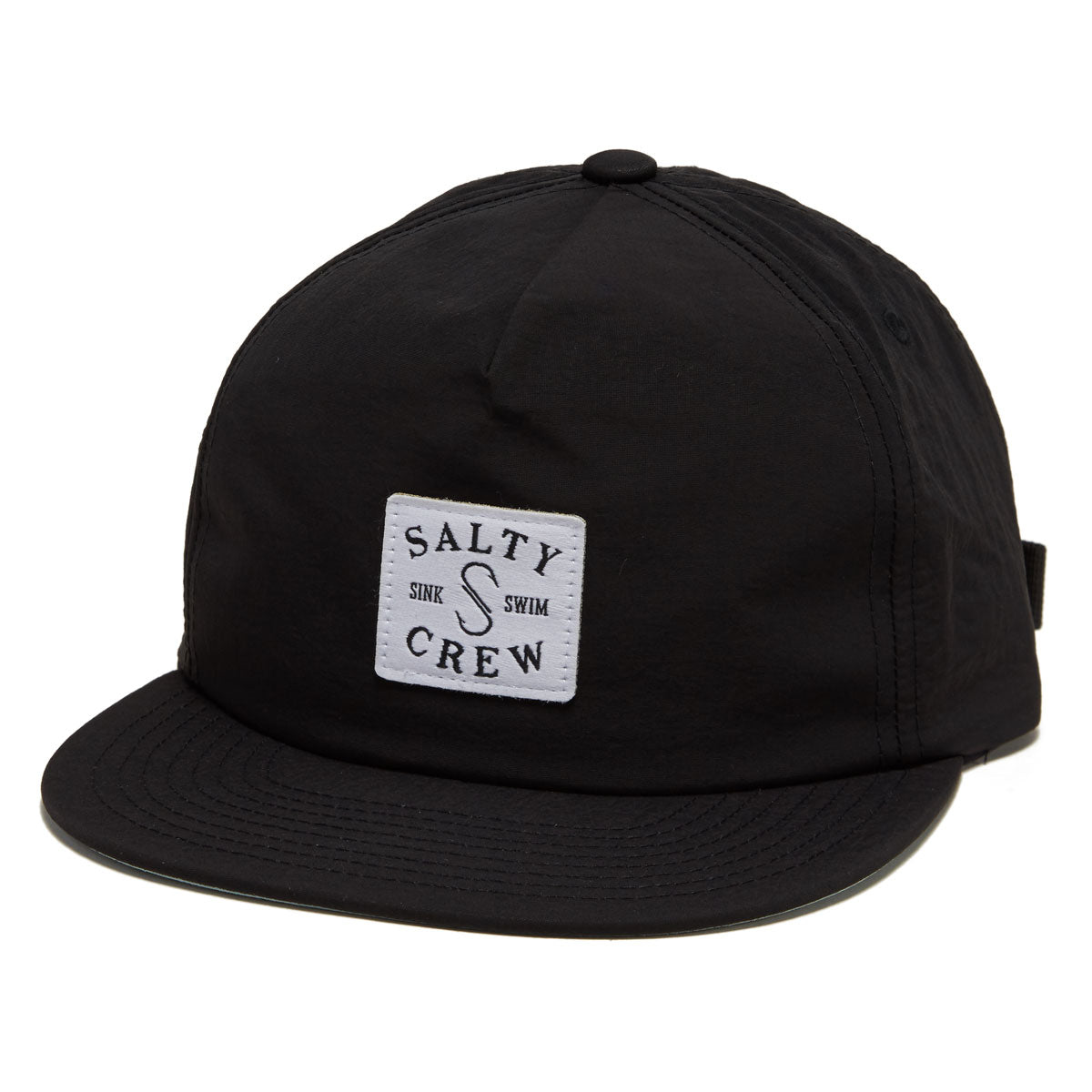 Salty Crew Clubhouse 5 Panel Hat - Black image 1