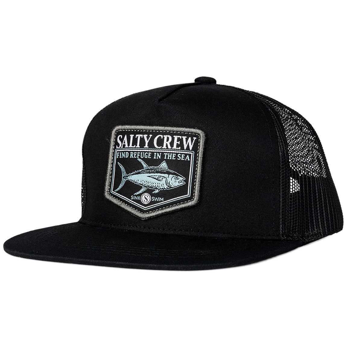 Salty Crew Angler Trucker Hat - Black image 1