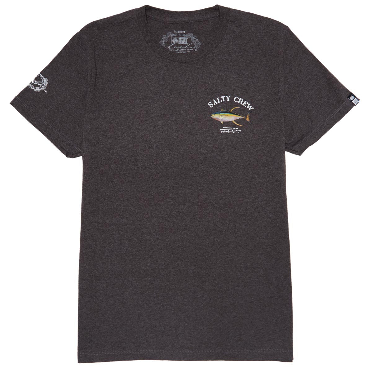 Salty Crew Ahi Mount Classic T-Shirt - Charcoal Heather image 2