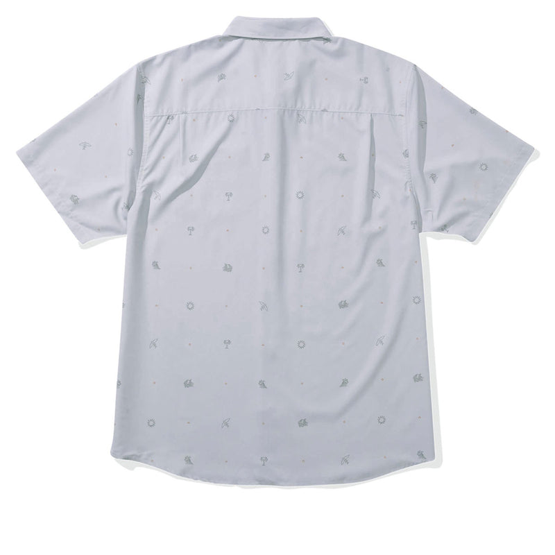 Salty Crew Micro Vibes Tech Woven Shirt - Light Grey