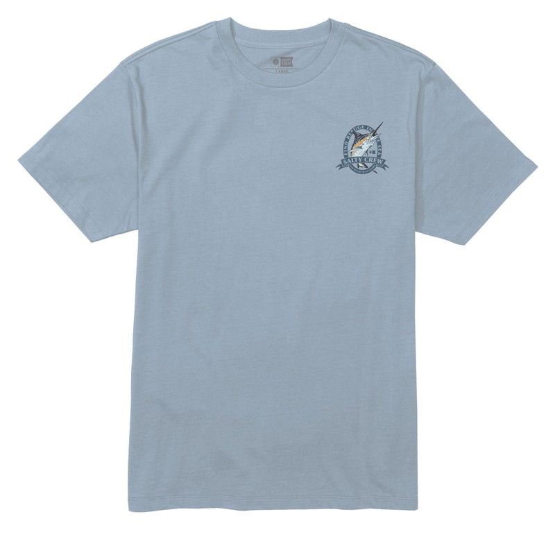 Salty Crew Bill Club T-Shirt - Blue Fog