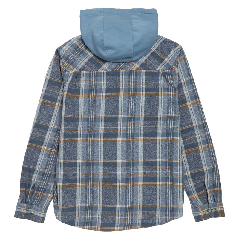Salty Crew Whitewash Hooded Flannel Shirt - Midnight Navy