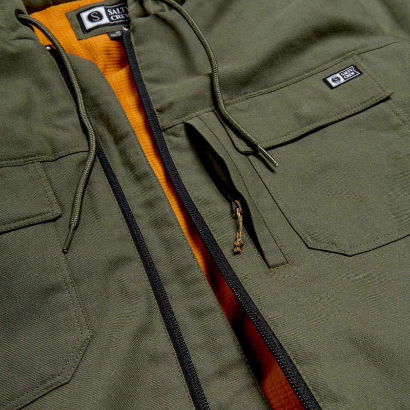 Salty Crew Fathom Jacket - Olive