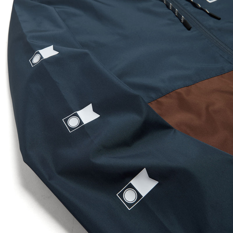 Salty Crew Surface Windbreaker Jacket - Friar Brown