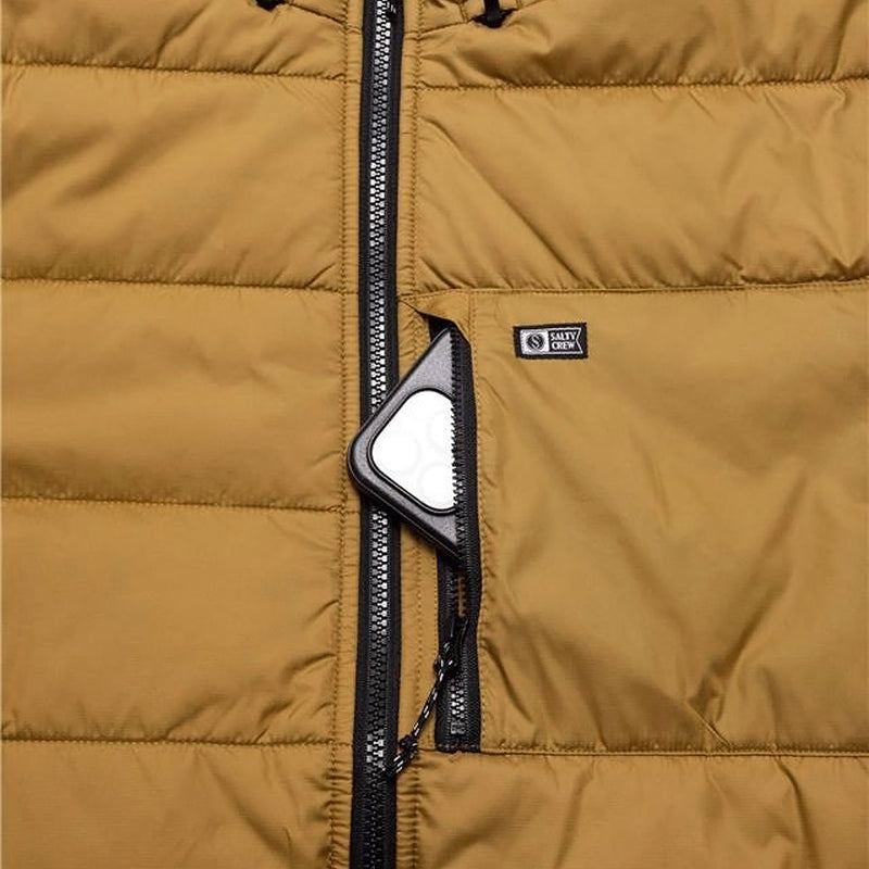 Salty Crew Barrier Hooded Jacket - Bronze Brown