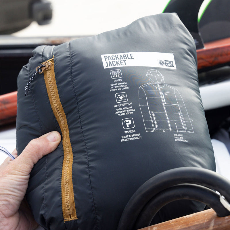 Salty Crew Barrier Hooded Jacket - Bronze Brown