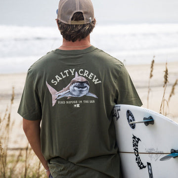 Salty Crew Lurking T-Shirt - Dusty Olive