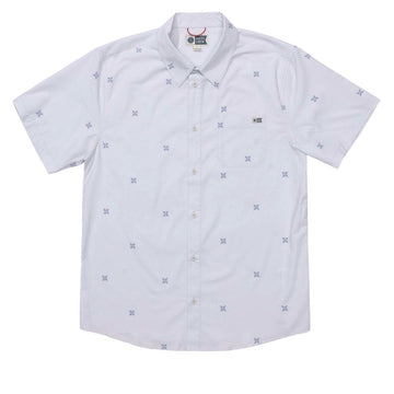 Salty Crew Drifter UV Button Up Shirt - Light Grey