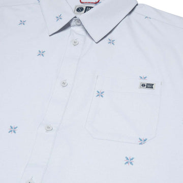 Salty Crew Drifter UV Button Up Shirt - Light Grey