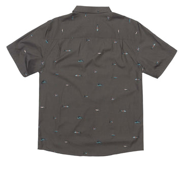 Salty Crew Crew Button Up Shirt - Charcoal