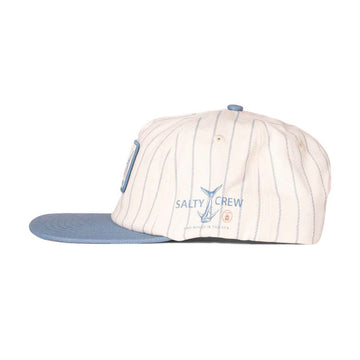 Salty Crew Fish Market Snapback Hat - Off White/Slate