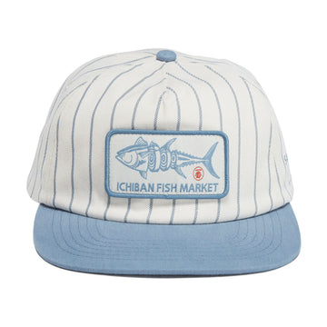 Salty Crew Fish Market Snapback Hat - Off White/Slate