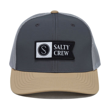 Salty Crew Pinnacle 2 Retro Trucker Hat - Grey/Tan