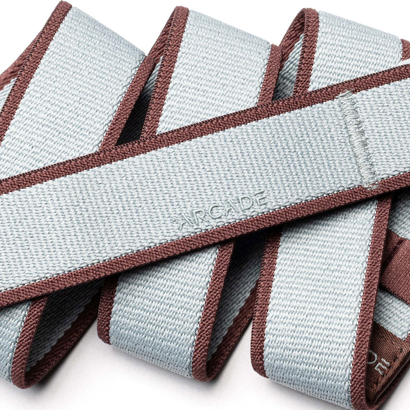 Arcade Carto Slim Belt - Cloud/Burgundy