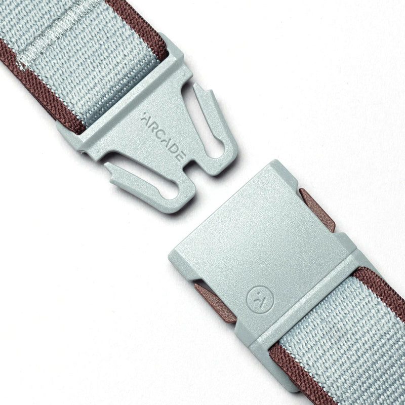 Arcade Carto Slim Belt - Cloud/Burgundy