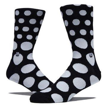 Bonfolk Polka Dots Socks - Black/White