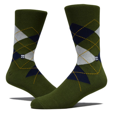 Bonfolk Argyle Socks - Green