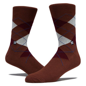 Bonfolk Argyle Socks - Rust