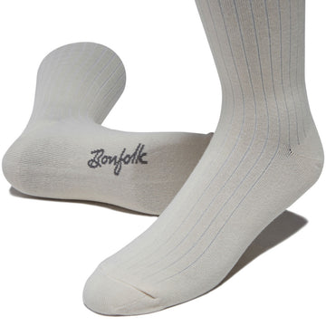 Bonfolk Trouser Socks - Cream
