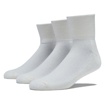 Bonfolk Daily Quarter 3 Pack Of Socks - Cloud White