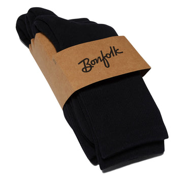 Bonfolk Daily Crew 3 Pack Of Socks - Black