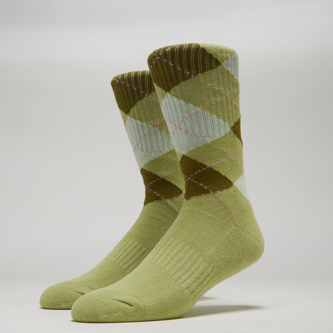 Frog Argyle Socks - Green image 1