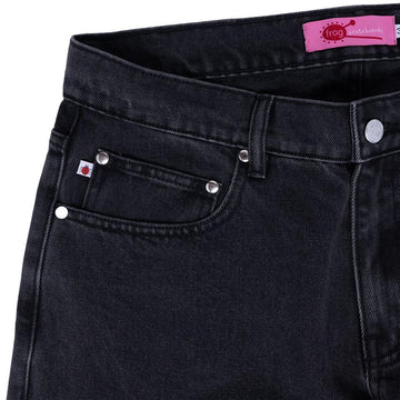 Frog Five Pocket Denim Jeans - Washed Black