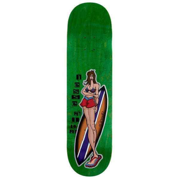 Frog Surfer Girl Jesse Alba Skateboard Deck - 8.50