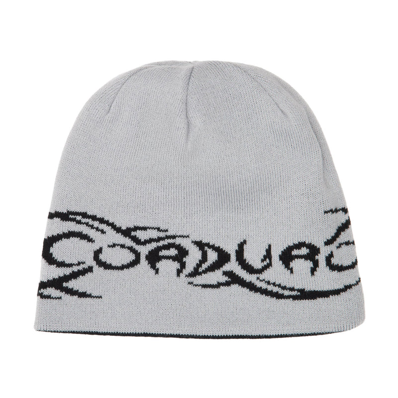 Corduroy Tribalwire Reversible Skully Beanie - White