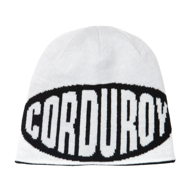 Corduroy No Regrets Reversible Skully Beanie - Black