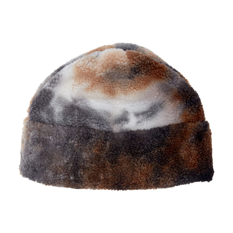 Corduroy Fleece Beanie - Brown