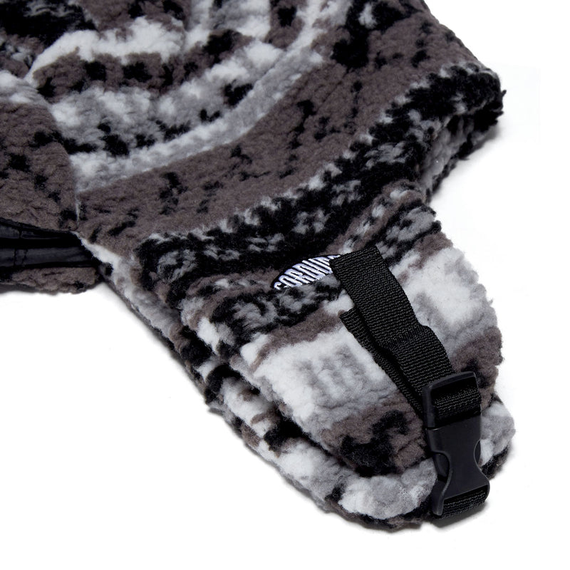 Corduroy Fleece Trapper Hat - Grey