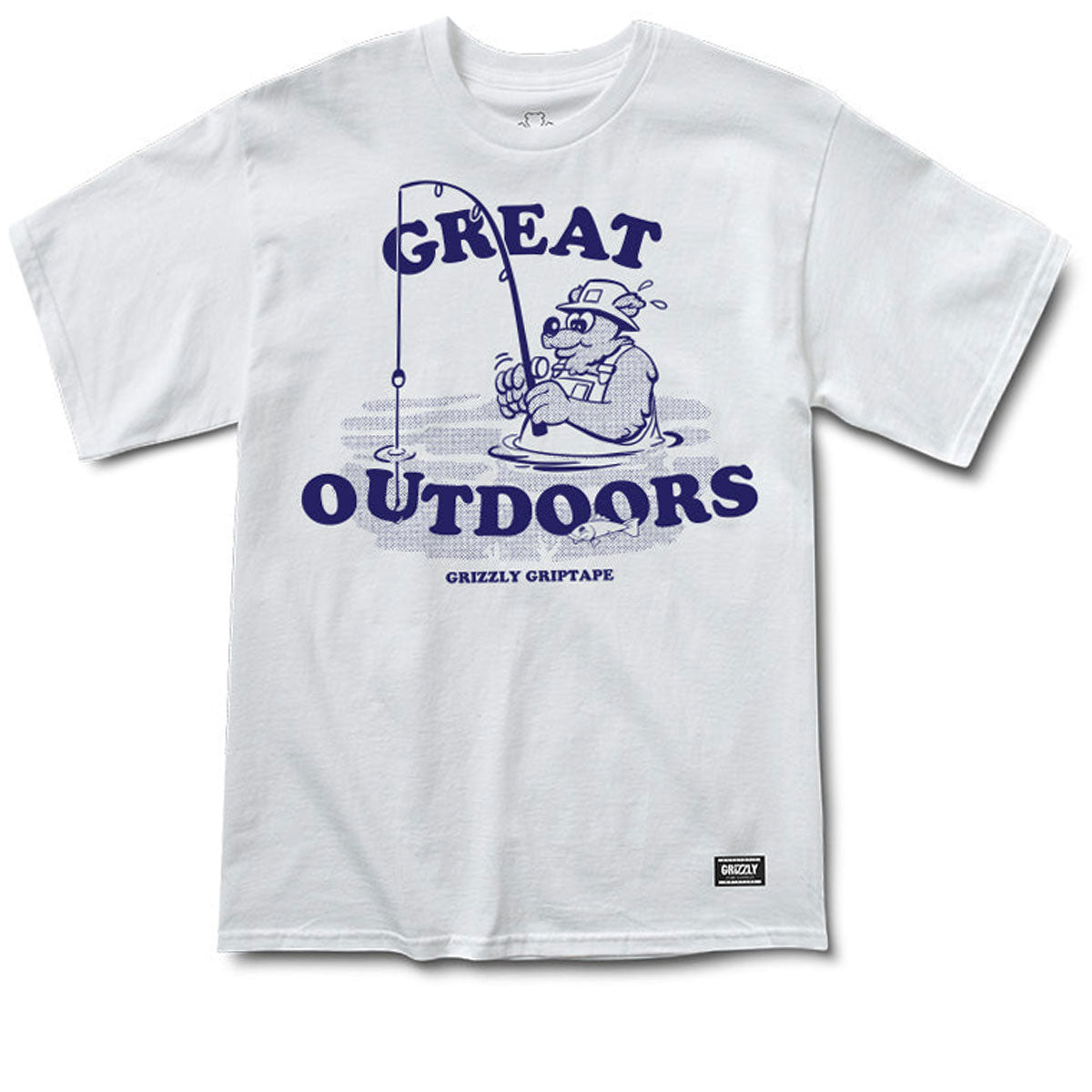 Grizzly Catch Of The Day T-Shirt - White image 1